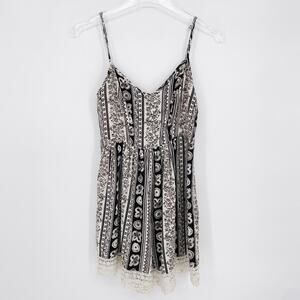 Abercrombie & Fitch Small Tank Strap Romper Playsuit Small Floral Lace Beach